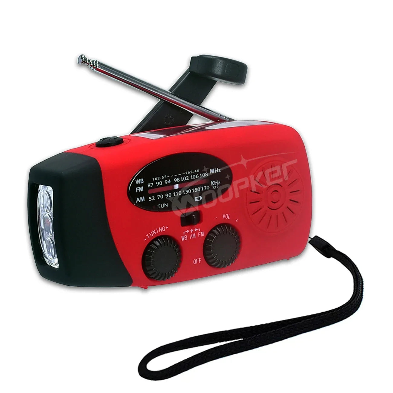 E04 Upgrade Multifunction Radio Solar LED Lamp Hand Crank FM /AM /NOAA WB Weather Radios Emergency Flashlight 2000mAh Power Bank