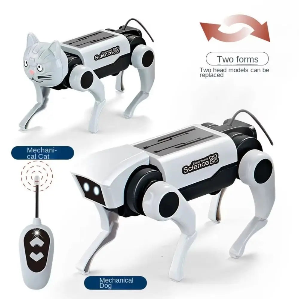 Bionic Electric Mechanical Dog Running Remote Control RC Robot Toys Intelligent Solar System Electric Robot Dog Children Toy