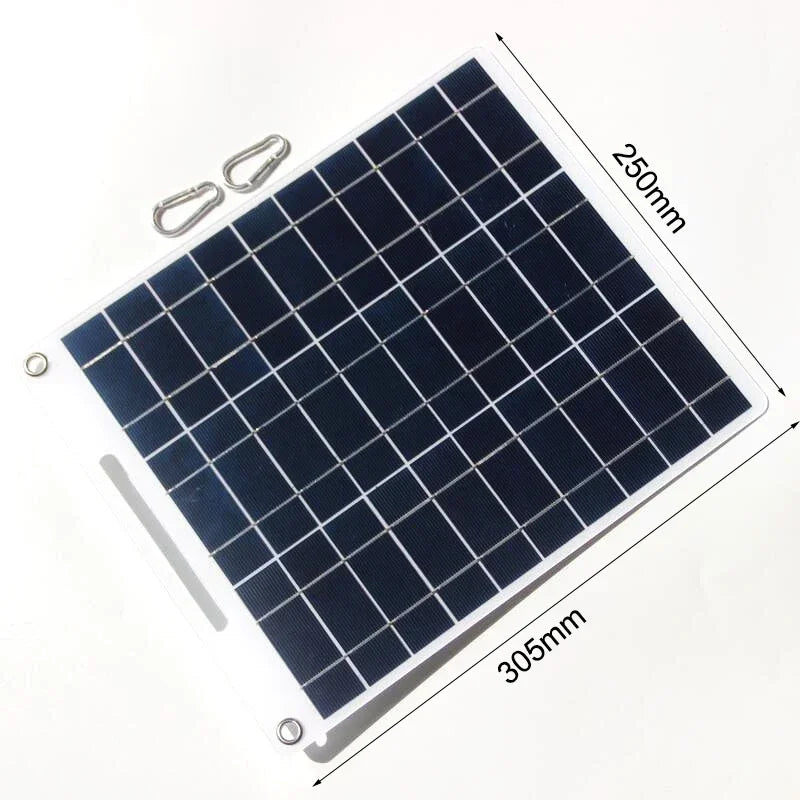 5V Solar Plate Waterproof Solar Panel Portable Dual USB Solar Battery Charger Outdoor Camping Solar Cells Charging