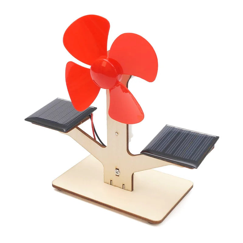 Solar Energy STEM Kit Electric Car Fans Technologia Science Experimental Tool Learning Educational Wooden Puzzle Games for Kids