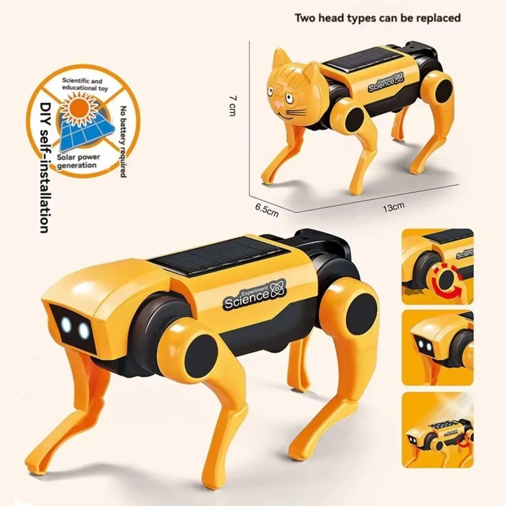 Bionic Electric Mechanical Dog Running Remote Control RC Robot Toys Intelligent Solar System Electric Robot Dog Children Toy