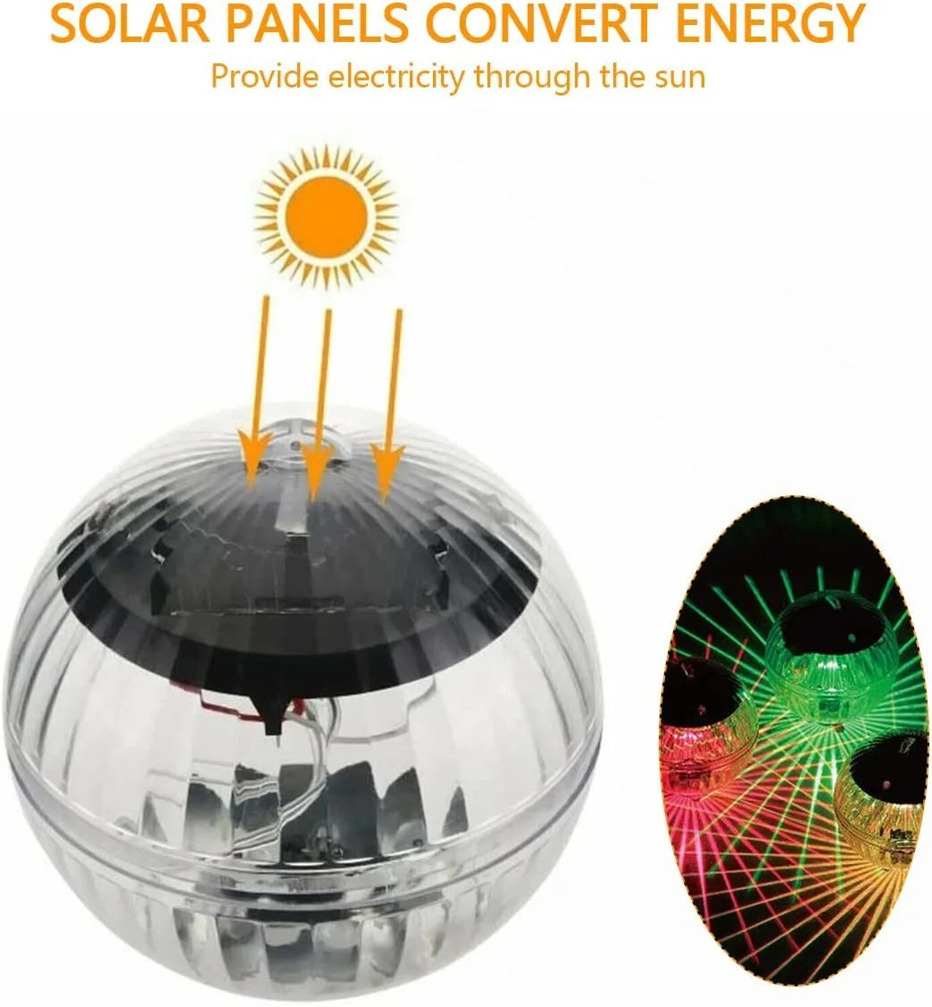 Solar Floating Lights Swimming Pool Waterproof LED Solar Power Multi Color Changing Water Drift Lamp For Fish Tank Pond