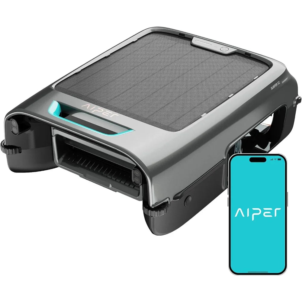 Solar powered pool skimmer, supporting APP, 24/7 cleaning, dual charging mode, intelligent obstacle avoidance
