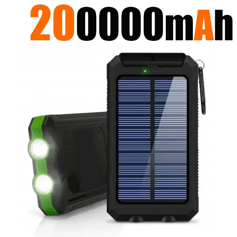 Xiaomi 200000mAh Solar Power Bank Portable Large Capacity Charger Compatible 120W Super Fast Charging For iPhone Samsun Huawei