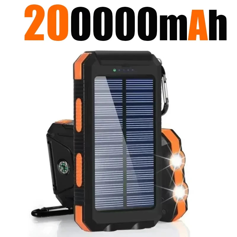 Xiaomi 200000mAh Solar Power Bank Portable Large Capacity Charger Compatible 120W Super Fast Charging For iPhone Samsun Huawei