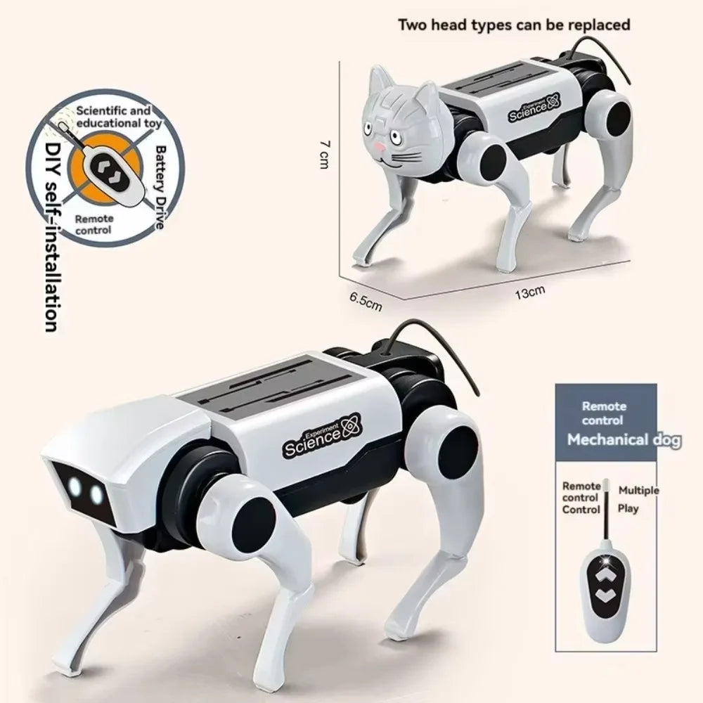 Bionic Electric Mechanical Dog Running Remote Control RC Robot Toys Intelligent Solar System Electric Robot Dog Children Toy