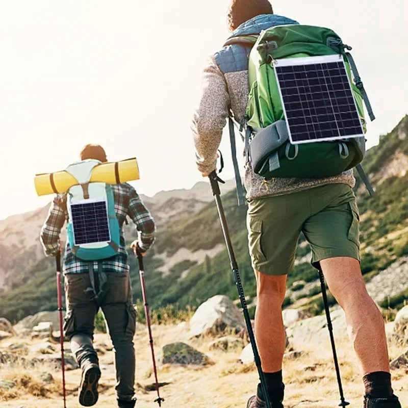 5V Solar Plate Waterproof Solar Panel Portable Dual USB Solar Battery Charger Outdoor Camping Solar Cells Charging