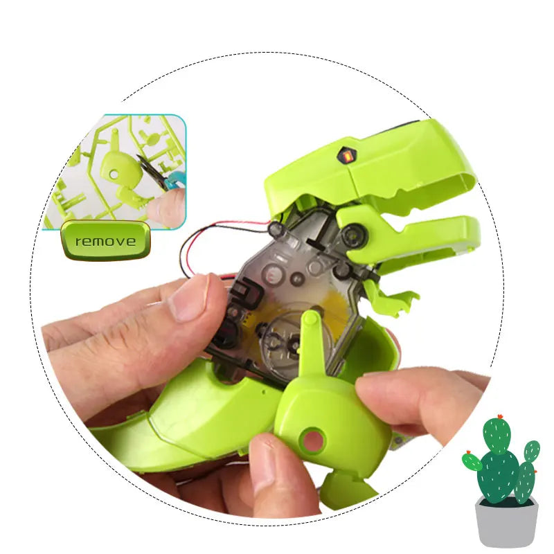 Dinosaur Solar Energy/Powered Stem Toy Technological Gadgets Robotica Kit Education DIY Science Car Toy for Children Boys
