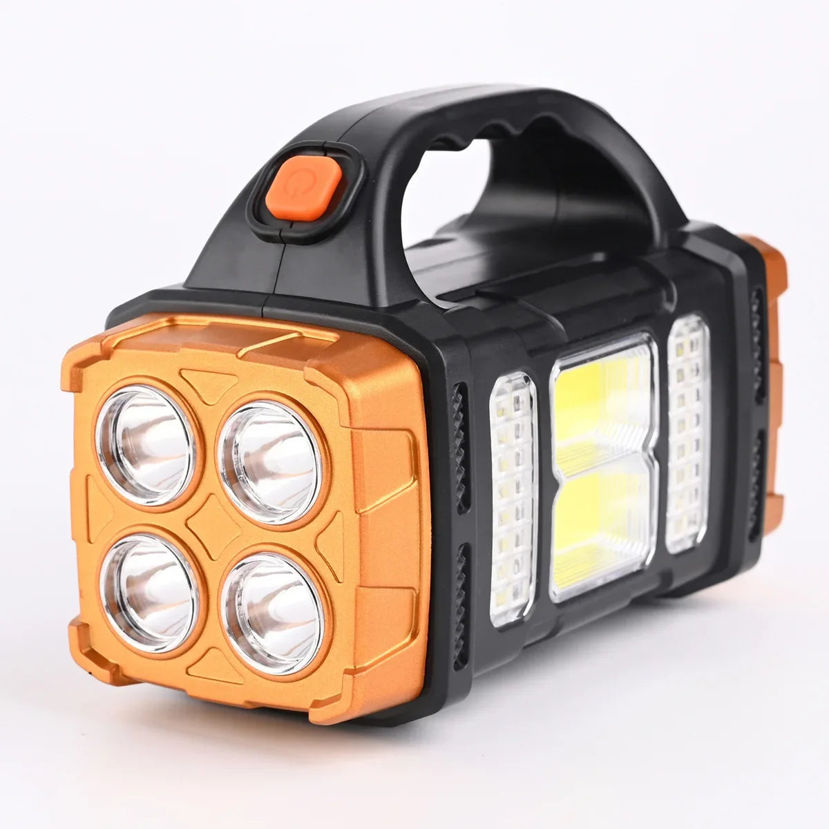 High Power Led Flashlights Camping Torch Work Light Solar Charge 4 Gear USB Rechargeable Light Waterproof Light for Outdoor