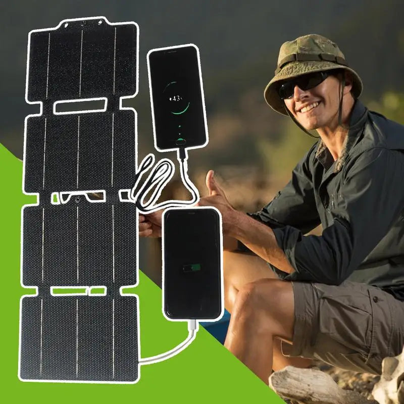 Portable Solar Panel 30W Portable Foldable Solar Panel For Camping Waterproof Lightweight Phone Tablet Charger For RV Camping