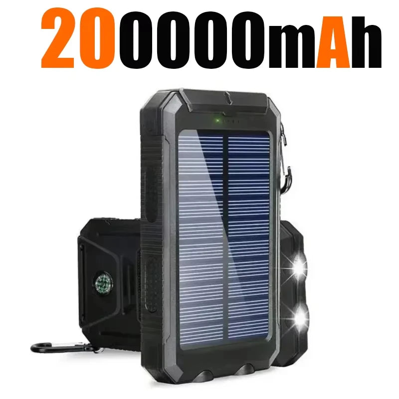 Xiaomi 200000mAh Solar Power Bank Portable Large Capacity Charger Compatible 120W Super Fast Charging For iPhone Samsun Huawei