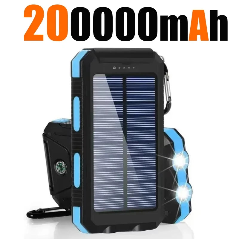 Xiaomi 200000mAh Solar Power Bank Portable Large Capacity Charger Compatible 120W Super Fast Charging For iPhone Samsun Huawei
