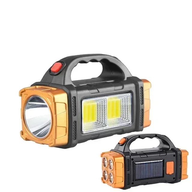 High Power Led Flashlights Camping Torch Work Light Solar Charge 4 Gear USB Rechargeable Light Waterproof Light for Outdoor