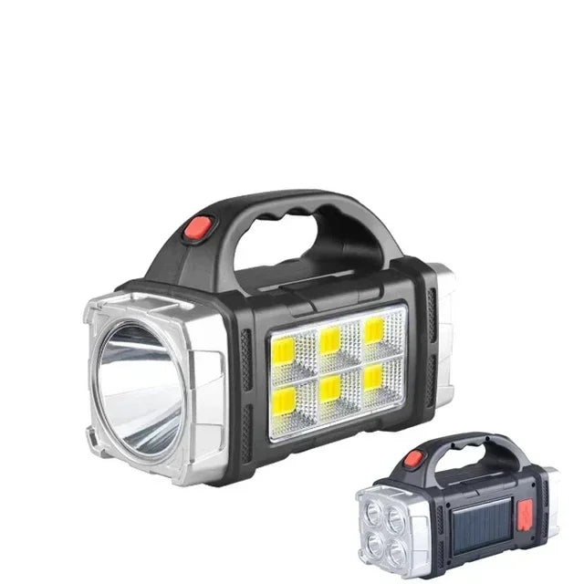 High Power Led Flashlights Camping Torch Work Light Solar Charge 4 Gear USB Rechargeable Light Waterproof Light for Outdoor