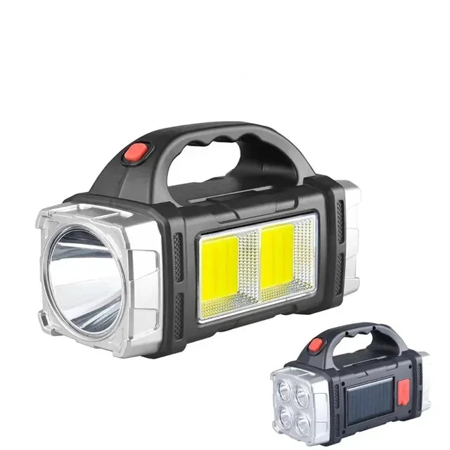 High Power Led Flashlights Camping Torch Work Light Solar Charge 4 Gear USB Rechargeable Light Waterproof Light for Outdoor