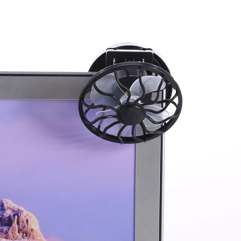 Portable Mini Solar Powered Clip Fan Summer Hat Cap Clip Cooler Fan Outdoor Camping Hiking Wilderness Survival Celling Fans